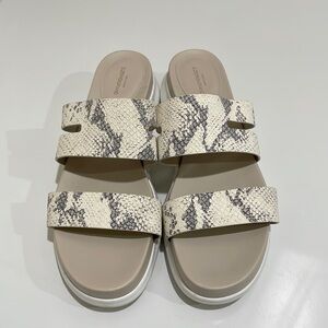 Cole Haan Zerogrand Animal Print Slip On Sandals—Comfortable! New! Size 10